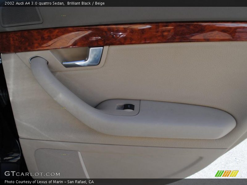 Brilliant Black / Beige 2002 Audi A4 3.0 quattro Sedan