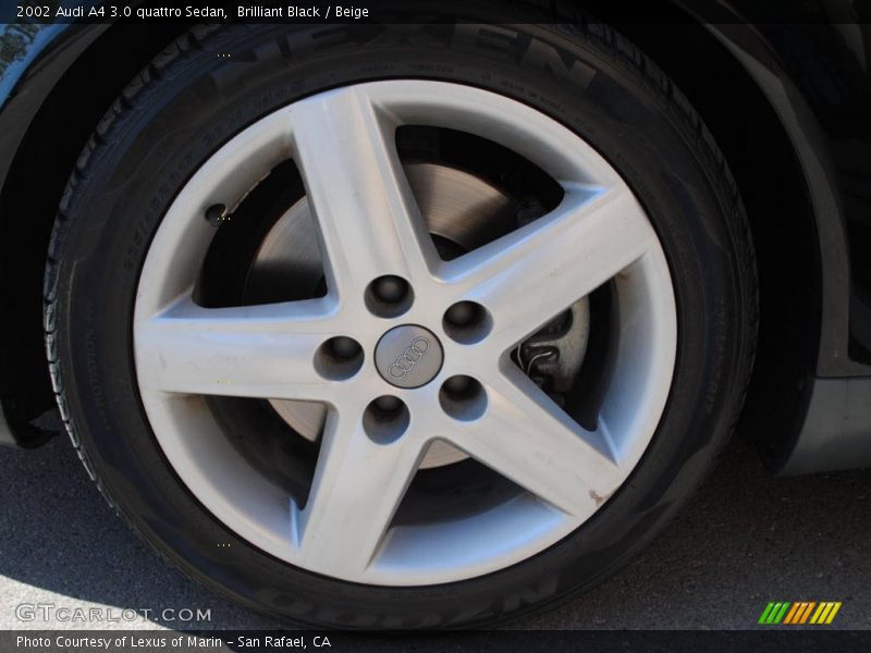 Brilliant Black / Beige 2002 Audi A4 3.0 quattro Sedan