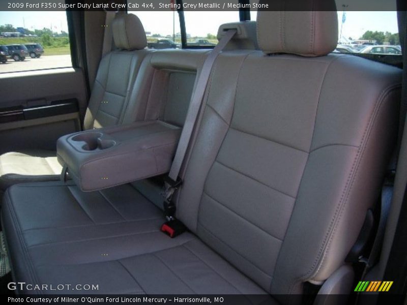 Sterling Grey Metallic / Medium Stone 2009 Ford F350 Super Duty Lariat Crew Cab 4x4