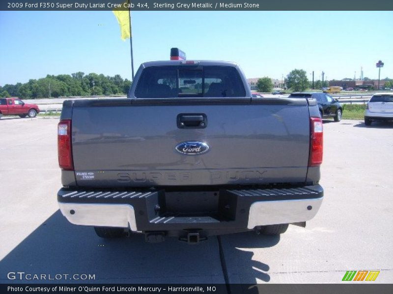Sterling Grey Metallic / Medium Stone 2009 Ford F350 Super Duty Lariat Crew Cab 4x4