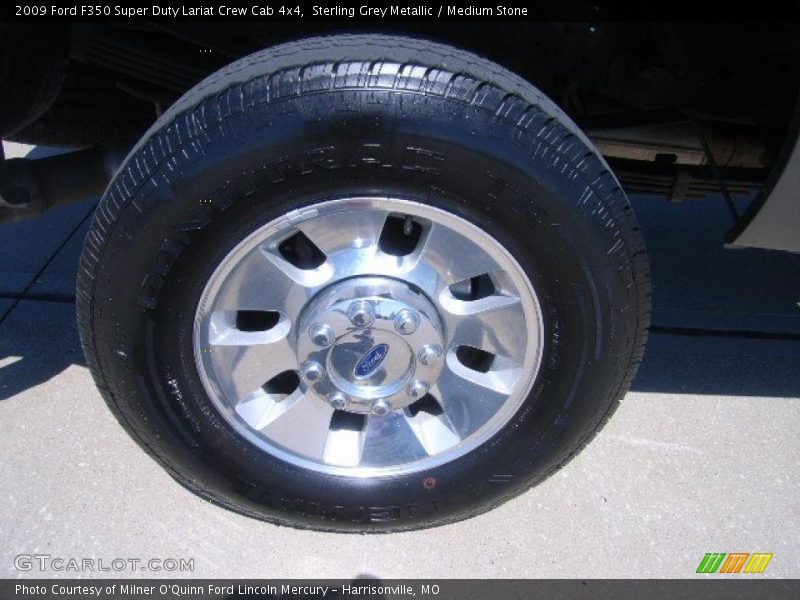 Sterling Grey Metallic / Medium Stone 2009 Ford F350 Super Duty Lariat Crew Cab 4x4