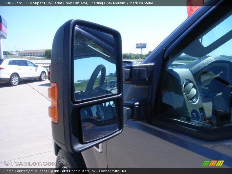 Sterling Grey Metallic / Medium Stone 2009 Ford F350 Super Duty Lariat Crew Cab 4x4