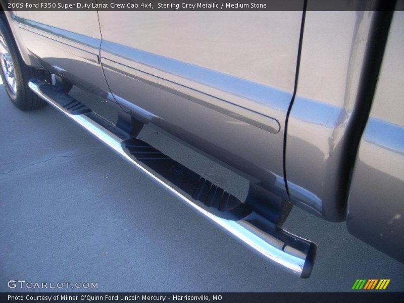 Sterling Grey Metallic / Medium Stone 2009 Ford F350 Super Duty Lariat Crew Cab 4x4
