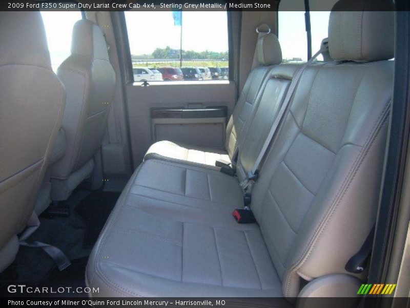 Sterling Grey Metallic / Medium Stone 2009 Ford F350 Super Duty Lariat Crew Cab 4x4