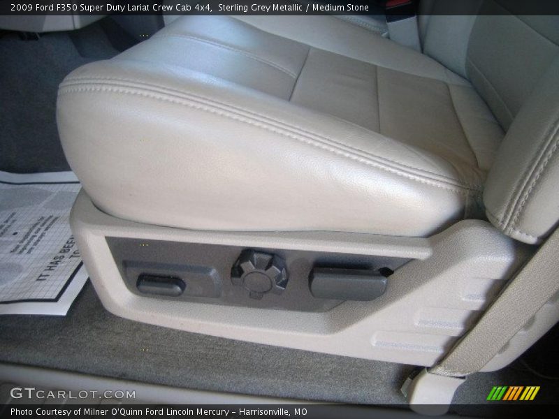 Sterling Grey Metallic / Medium Stone 2009 Ford F350 Super Duty Lariat Crew Cab 4x4