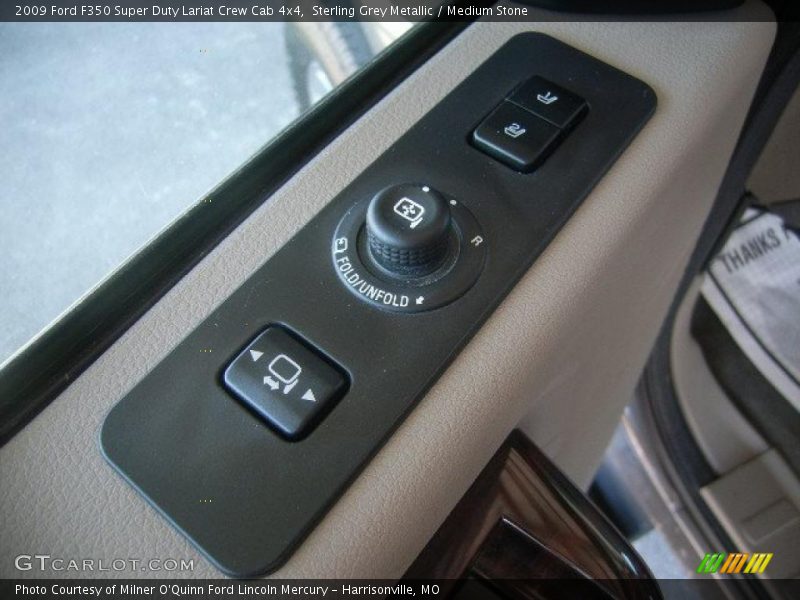 Sterling Grey Metallic / Medium Stone 2009 Ford F350 Super Duty Lariat Crew Cab 4x4