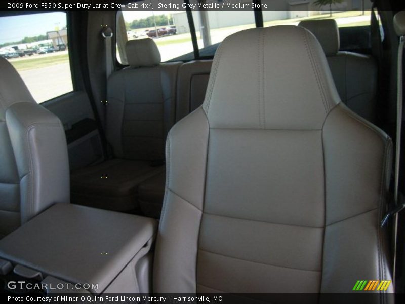 Sterling Grey Metallic / Medium Stone 2009 Ford F350 Super Duty Lariat Crew Cab 4x4