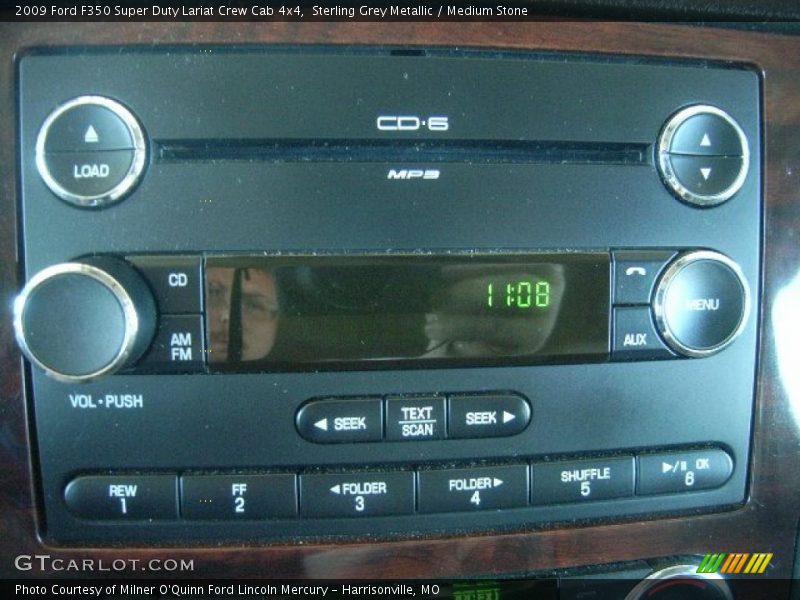 Sterling Grey Metallic / Medium Stone 2009 Ford F350 Super Duty Lariat Crew Cab 4x4