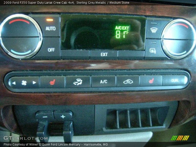 Sterling Grey Metallic / Medium Stone 2009 Ford F350 Super Duty Lariat Crew Cab 4x4