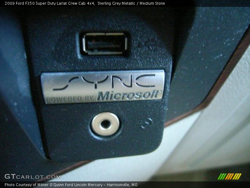 Sterling Grey Metallic / Medium Stone 2009 Ford F350 Super Duty Lariat Crew Cab 4x4