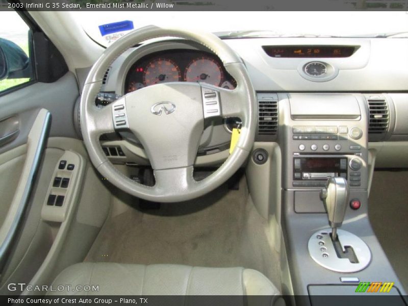 Emerald Mist Metallic / Willow 2003 Infiniti G 35 Sedan