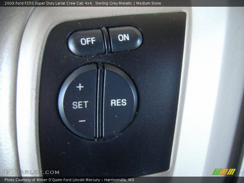Sterling Grey Metallic / Medium Stone 2009 Ford F350 Super Duty Lariat Crew Cab 4x4