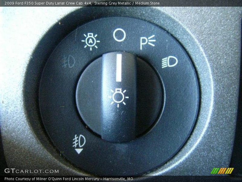 Sterling Grey Metallic / Medium Stone 2009 Ford F350 Super Duty Lariat Crew Cab 4x4