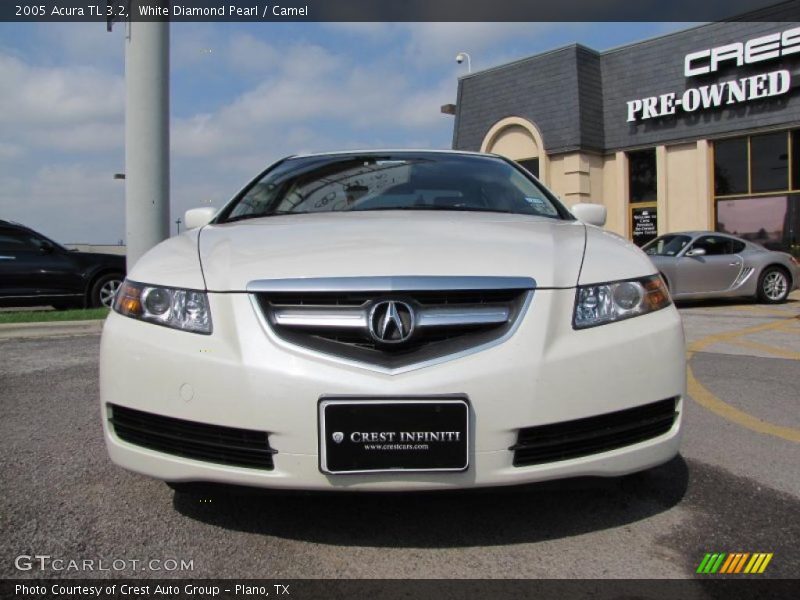 White Diamond Pearl / Camel 2005 Acura TL 3.2
