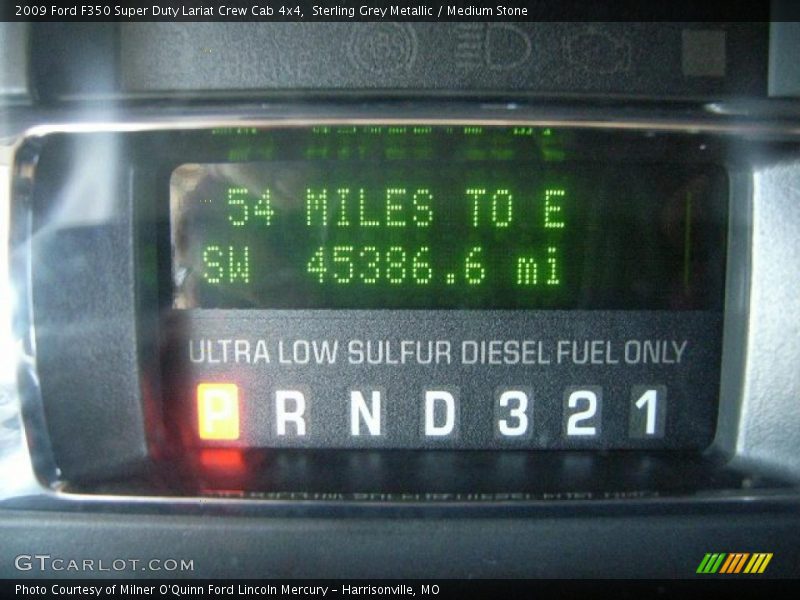 Sterling Grey Metallic / Medium Stone 2009 Ford F350 Super Duty Lariat Crew Cab 4x4