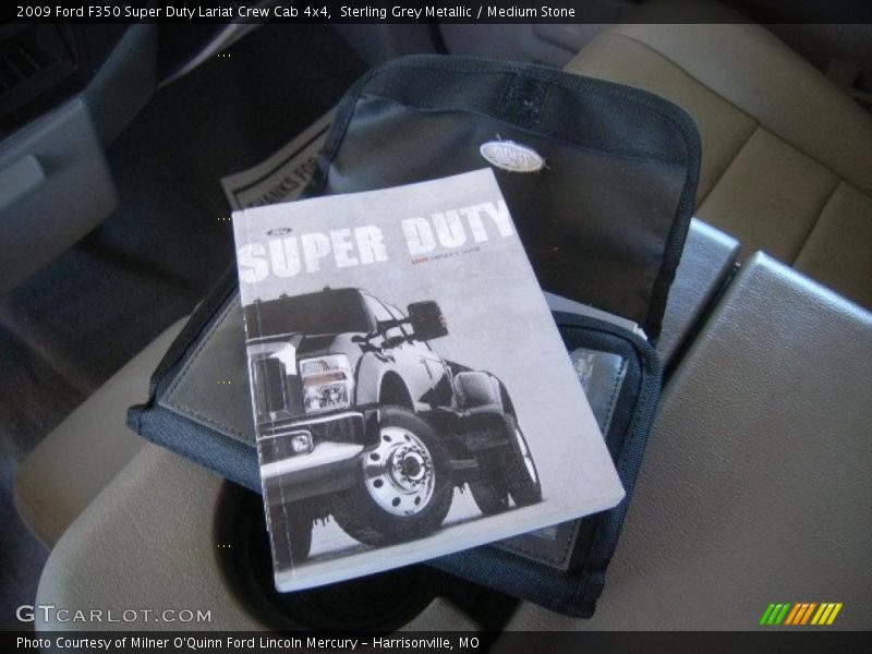 Sterling Grey Metallic / Medium Stone 2009 Ford F350 Super Duty Lariat Crew Cab 4x4