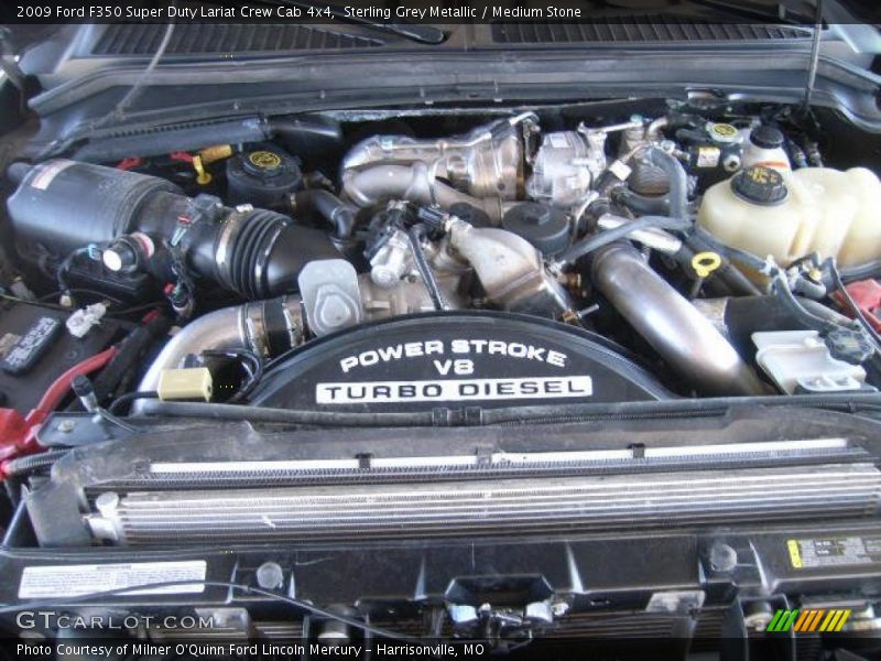 Sterling Grey Metallic / Medium Stone 2009 Ford F350 Super Duty Lariat Crew Cab 4x4