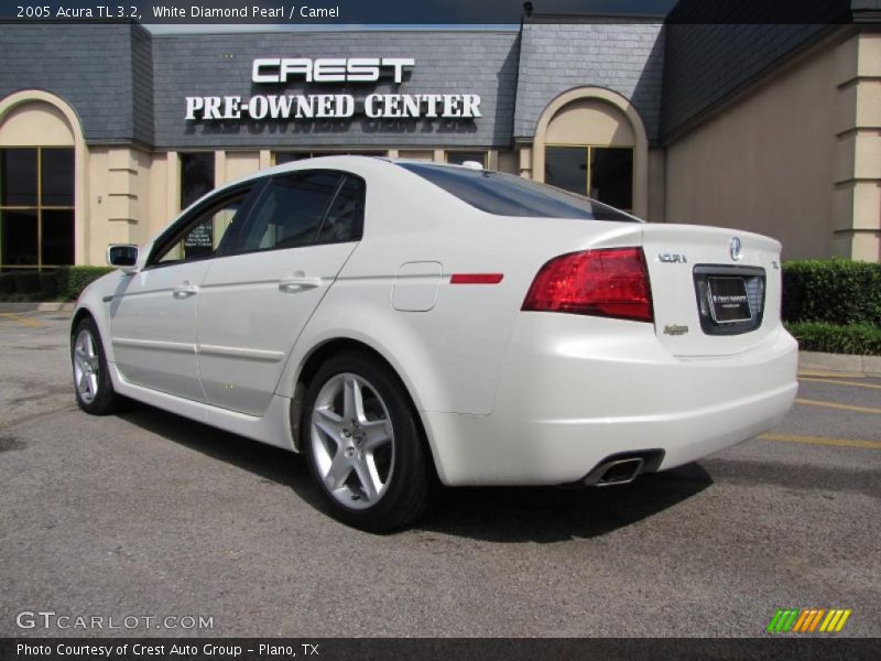 White Diamond Pearl / Camel 2005 Acura TL 3.2