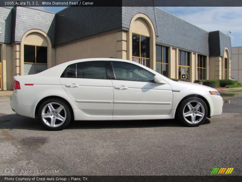 White Diamond Pearl / Camel 2005 Acura TL 3.2