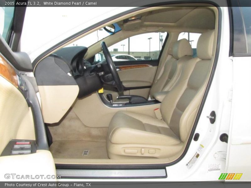 White Diamond Pearl / Camel 2005 Acura TL 3.2