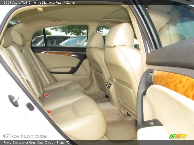 White Diamond Pearl / Camel 2005 Acura TL 3.2