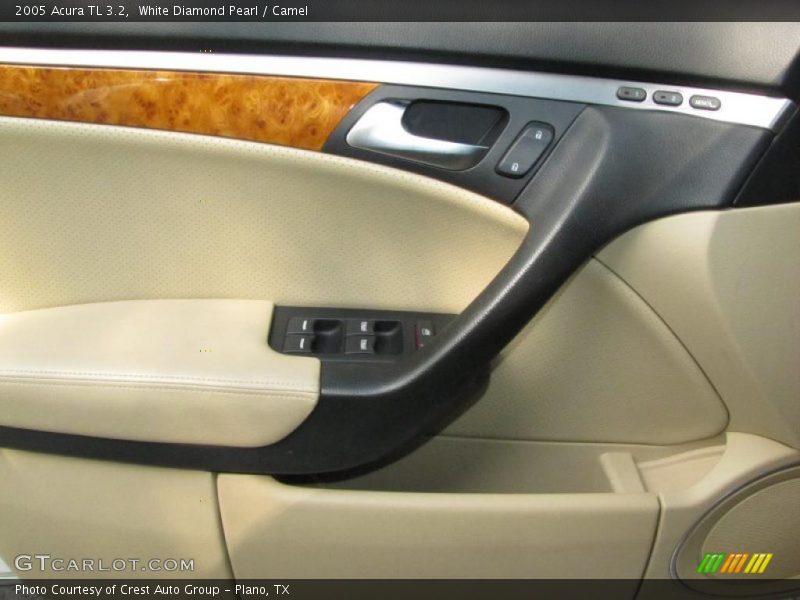White Diamond Pearl / Camel 2005 Acura TL 3.2