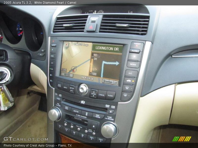 White Diamond Pearl / Camel 2005 Acura TL 3.2
