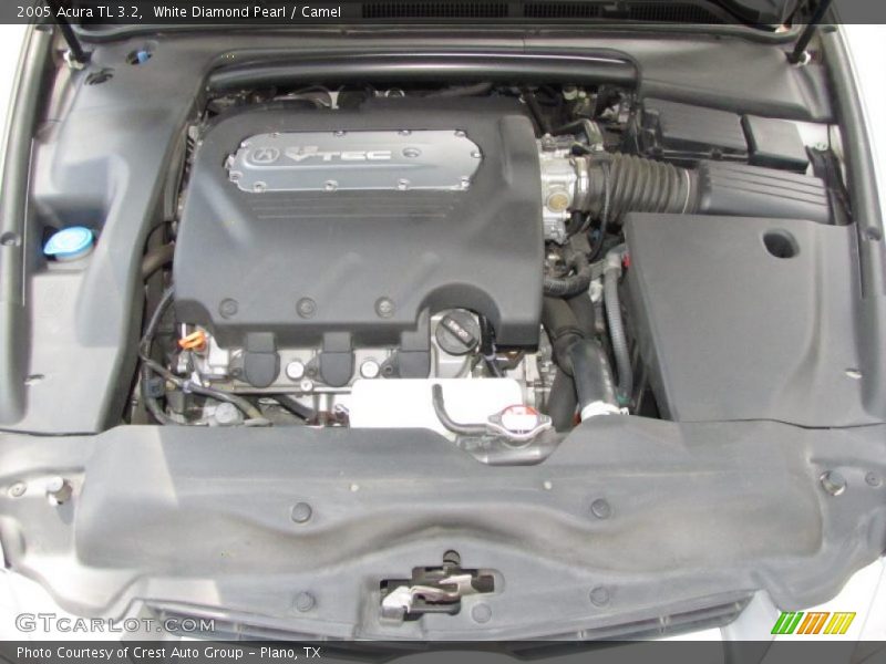 White Diamond Pearl / Camel 2005 Acura TL 3.2