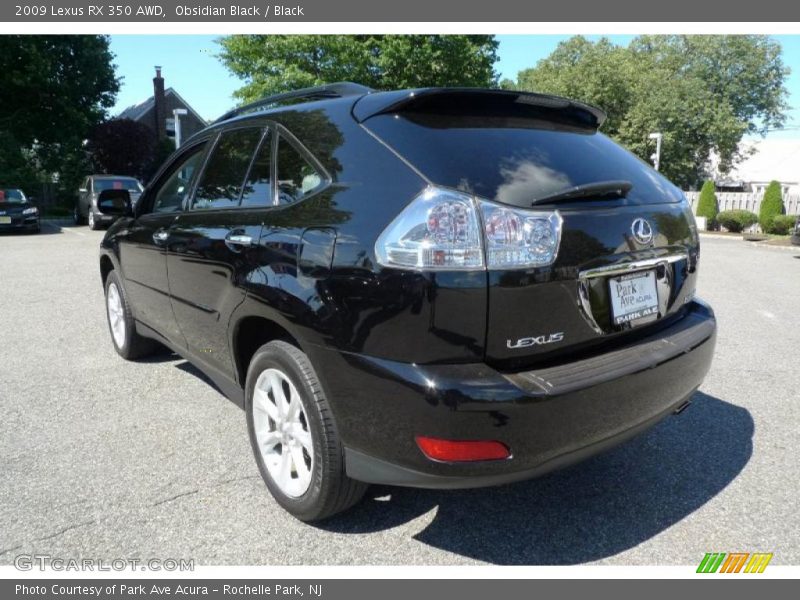 Obsidian Black / Black 2009 Lexus RX 350 AWD