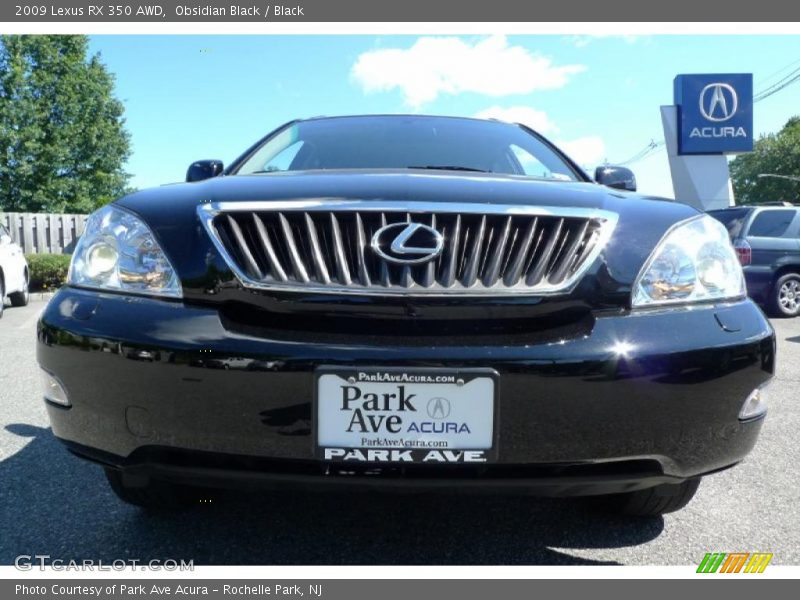 Obsidian Black / Black 2009 Lexus RX 350 AWD