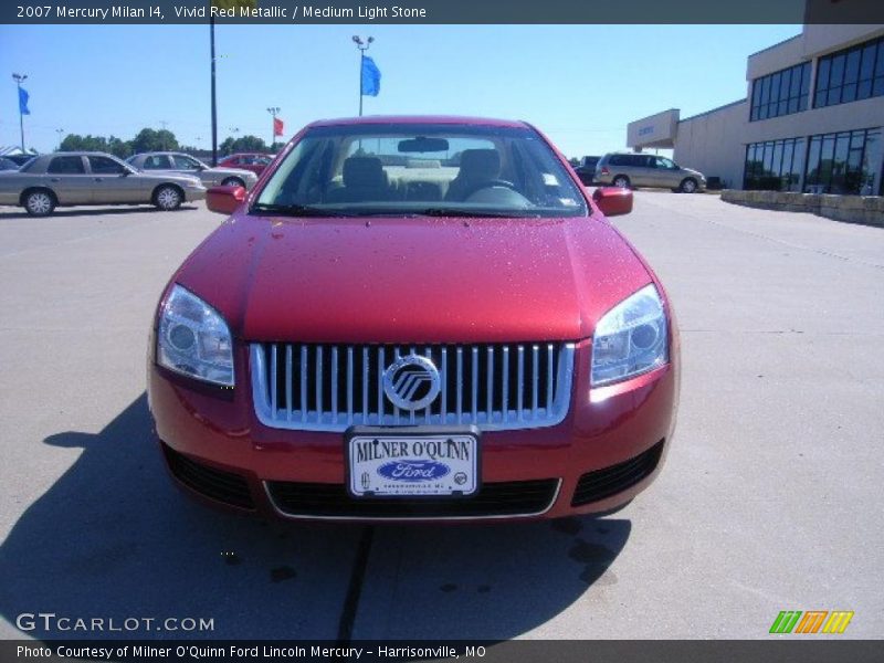 Vivid Red Metallic / Medium Light Stone 2007 Mercury Milan I4