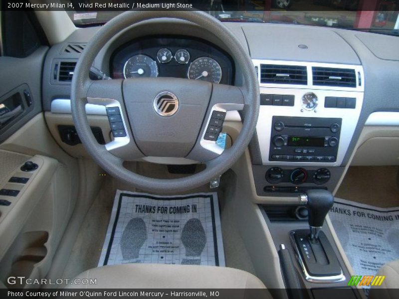 Vivid Red Metallic / Medium Light Stone 2007 Mercury Milan I4