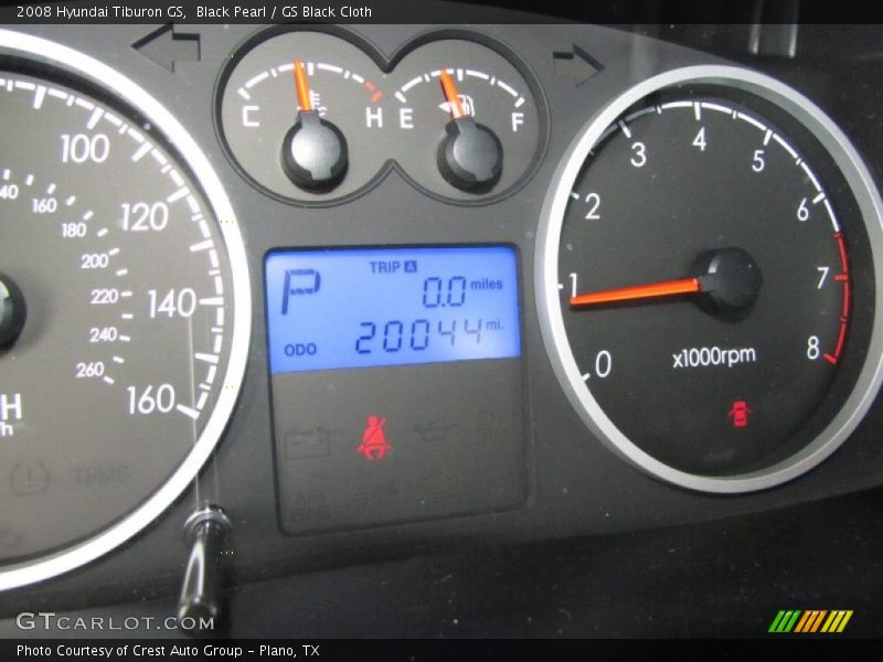 Black Pearl / GS Black Cloth 2008 Hyundai Tiburon GS