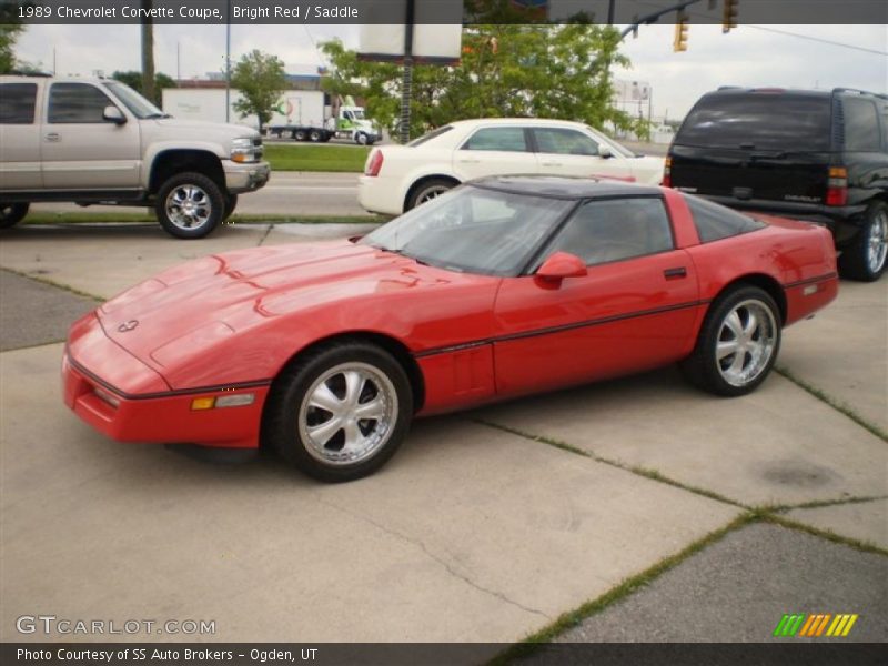 Bright Red / Saddle 1989 Chevrolet Corvette Coupe