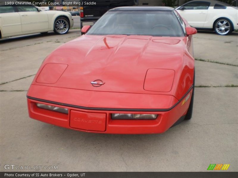 Bright Red / Saddle 1989 Chevrolet Corvette Coupe