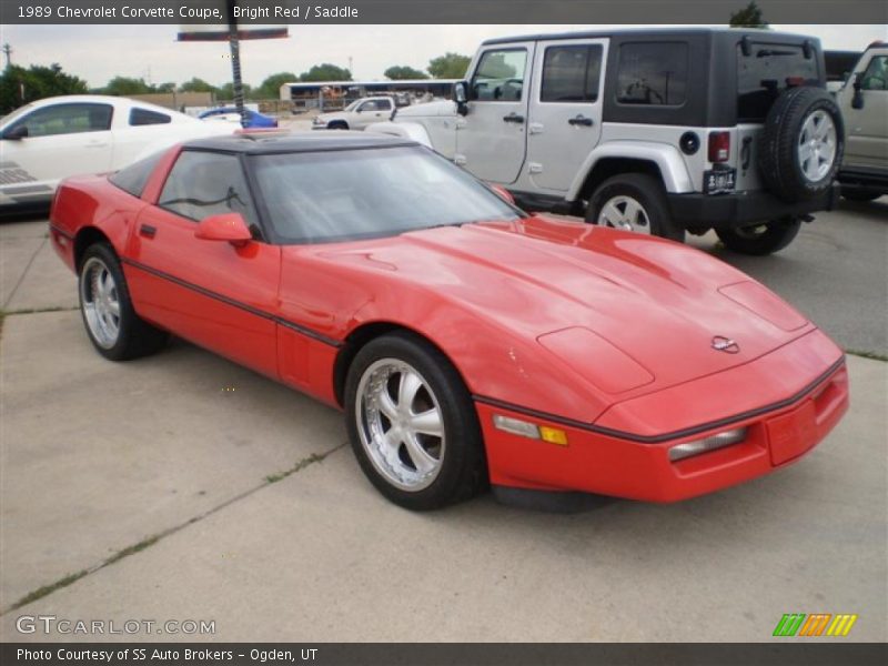 Bright Red / Saddle 1989 Chevrolet Corvette Coupe