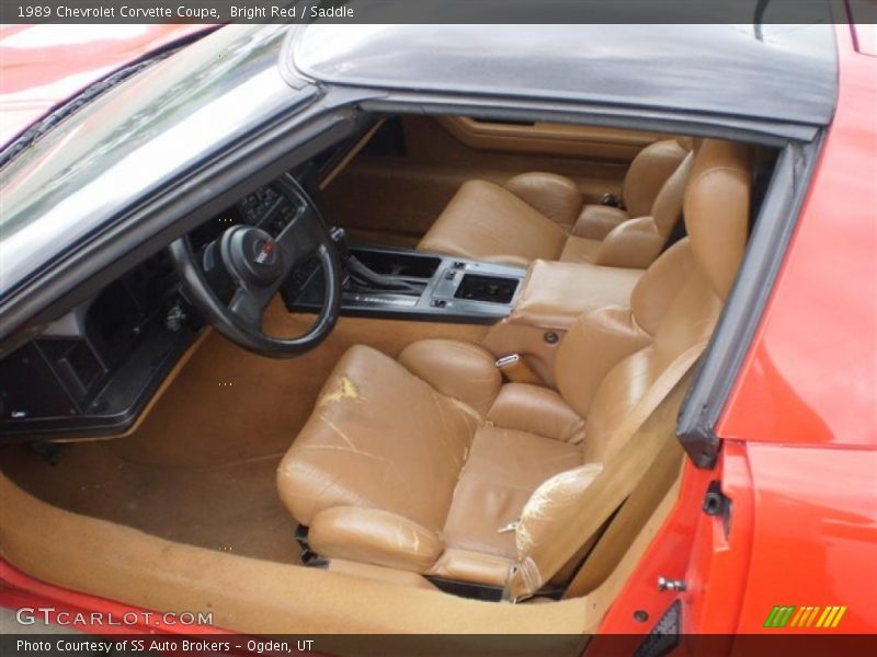 Bright Red / Saddle 1989 Chevrolet Corvette Coupe