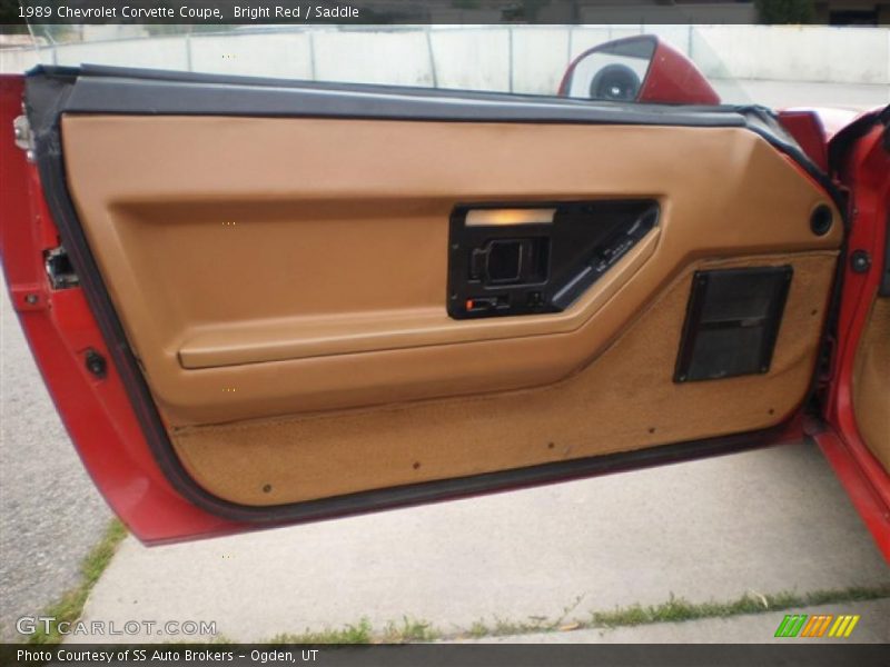 Bright Red / Saddle 1989 Chevrolet Corvette Coupe