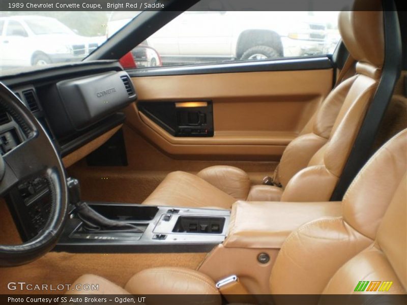 Bright Red / Saddle 1989 Chevrolet Corvette Coupe