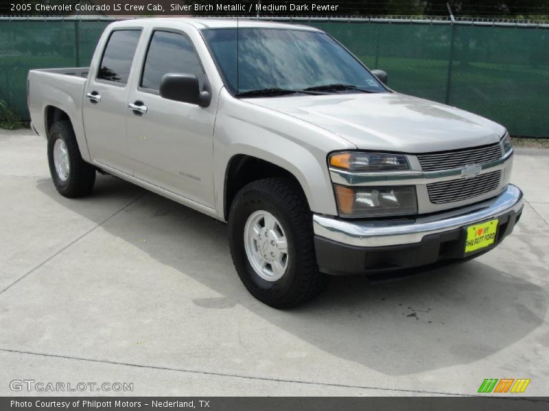 Silver Birch Metallic / Medium Dark Pewter 2005 Chevrolet Colorado LS Crew Cab