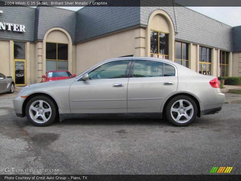 Brilliant Silver Metallic / Graphite 2004 Infiniti G 35 Sedan