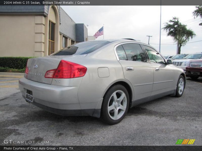 Brilliant Silver Metallic / Graphite 2004 Infiniti G 35 Sedan