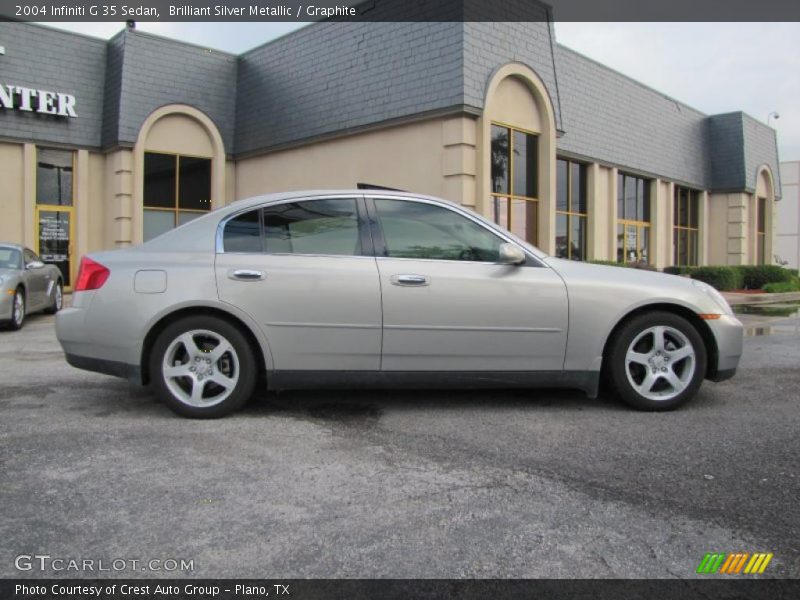 Brilliant Silver Metallic / Graphite 2004 Infiniti G 35 Sedan