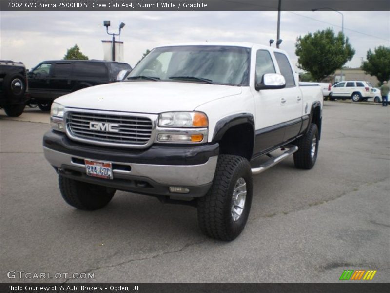 Summit White / Graphite 2002 GMC Sierra 2500HD SL Crew Cab 4x4