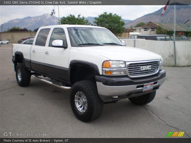 Summit White / Graphite 2002 GMC Sierra 2500HD SL Crew Cab 4x4