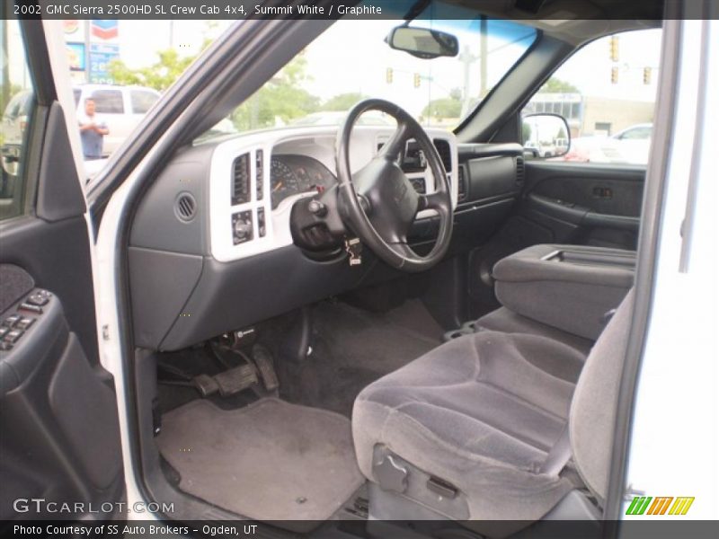 Summit White / Graphite 2002 GMC Sierra 2500HD SL Crew Cab 4x4