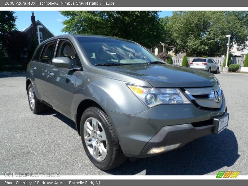 Nimbus Gray Metallic / Taupe 2008 Acura MDX Technology