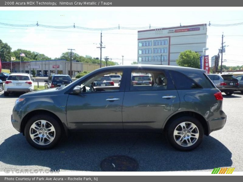 Nimbus Gray Metallic / Taupe 2008 Acura MDX Technology