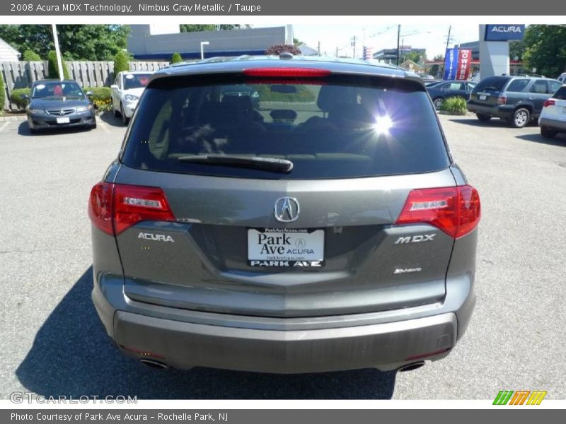 Nimbus Gray Metallic / Taupe 2008 Acura MDX Technology