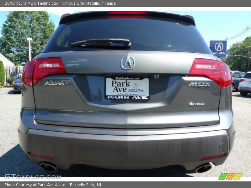 Nimbus Gray Metallic / Taupe 2008 Acura MDX Technology